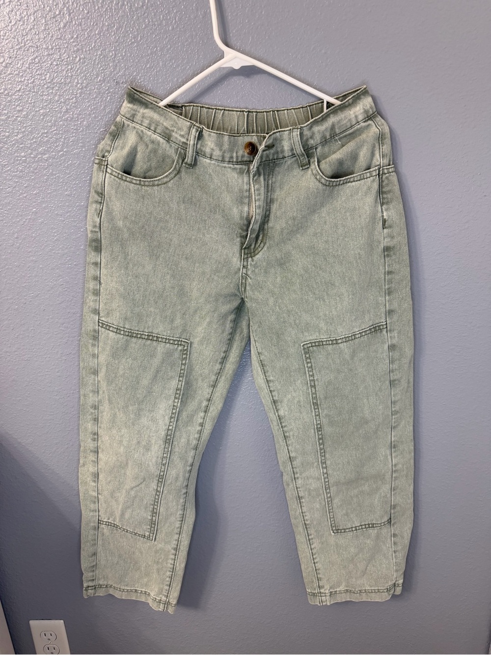 SHEIN Sage Green Denim Pants